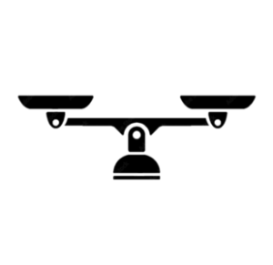 天秤のアイコン（公正と平等）