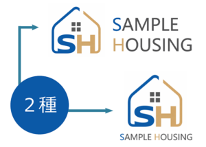 複数レイアウトの納品の図