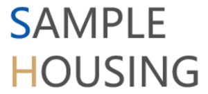 ２行のSAMPLEHOUSINGロゴ画像